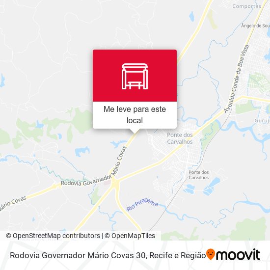 Rodovia Governador Mário Covas 30 mapa