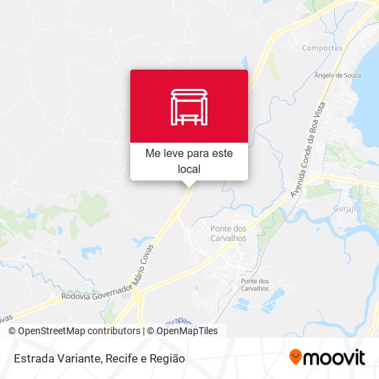 Estrada Variante mapa