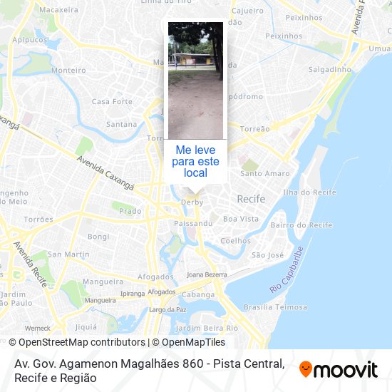 Av. Gov. Agamenon Magalhães 860 - Pista Central mapa