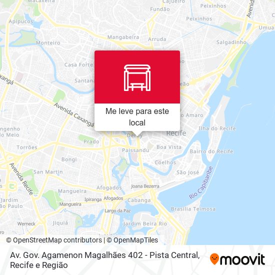 Av. Gov. Agamenon Magalhães 402 - Pista Central mapa