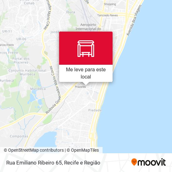 Rua Emiliano Ribeiro 65 mapa
