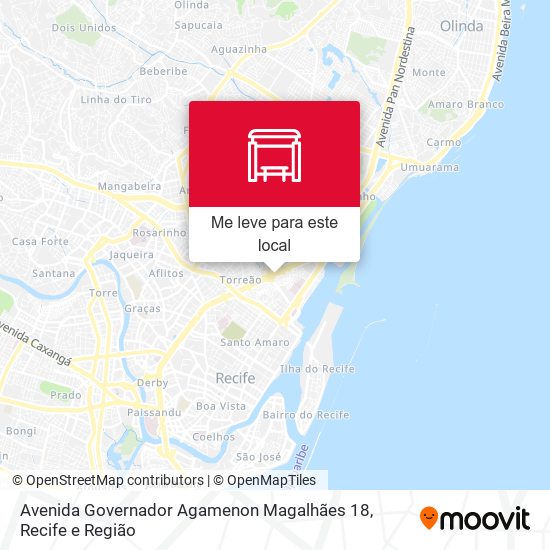 Avenida Governador Agamenon Magalhães 18 mapa