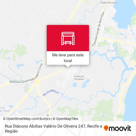 Rua Diácono Abdias Valério De Oliveira 247 mapa