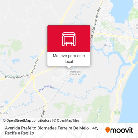 Avenida Prefeito Diomedes Ferreira De Melo 14c mapa