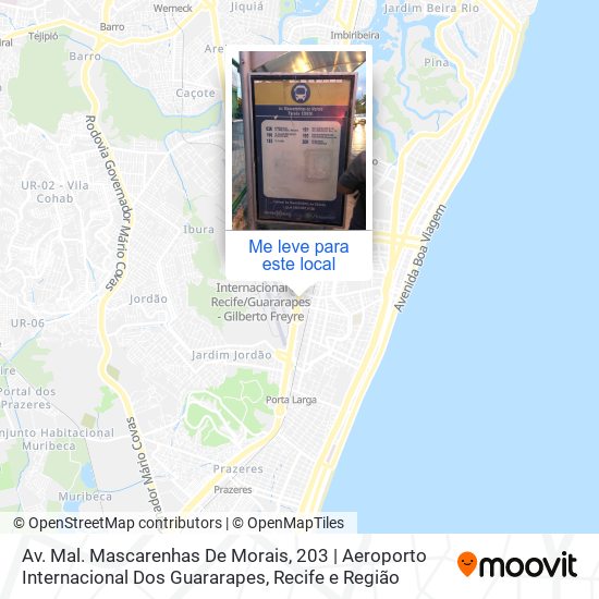Av. Mal. Mascarenhas De Morais, 203 | Aeroporto Internacional Dos Guararapes mapa