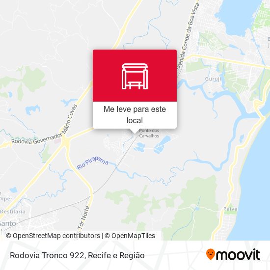 Rodovia Tronco 922 mapa
