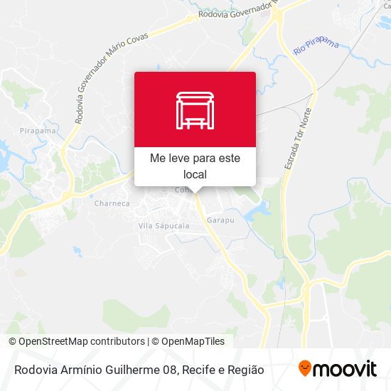 Rodovia Armínio Guilherme 08 mapa