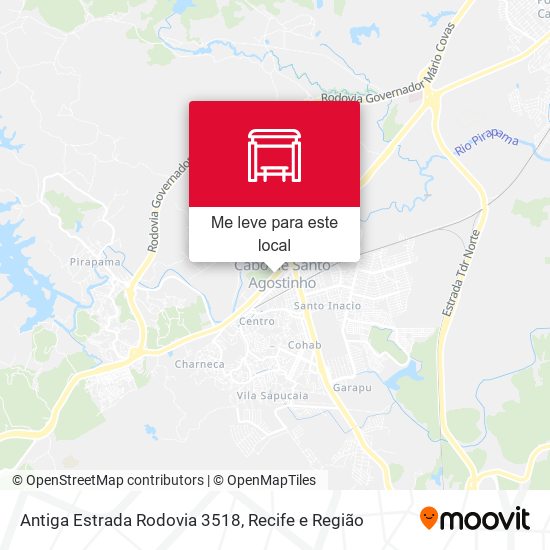 Antiga Estrada Rodovia 3518 mapa