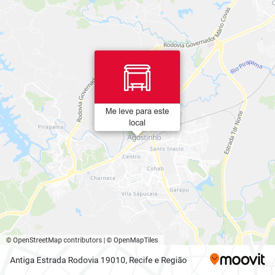 Antiga Estrada Rodovia 19010 mapa
