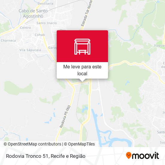 Rodovia Tronco 51 mapa