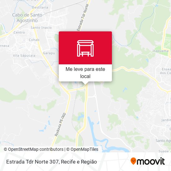 Estrada Tdr Norte 307 mapa