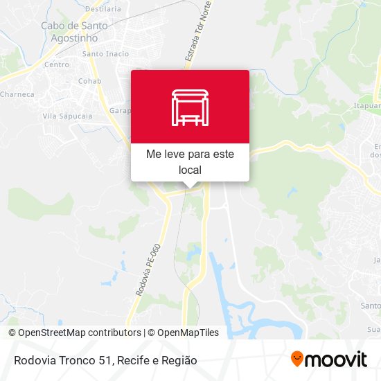 Rodovia Tronco 51 mapa