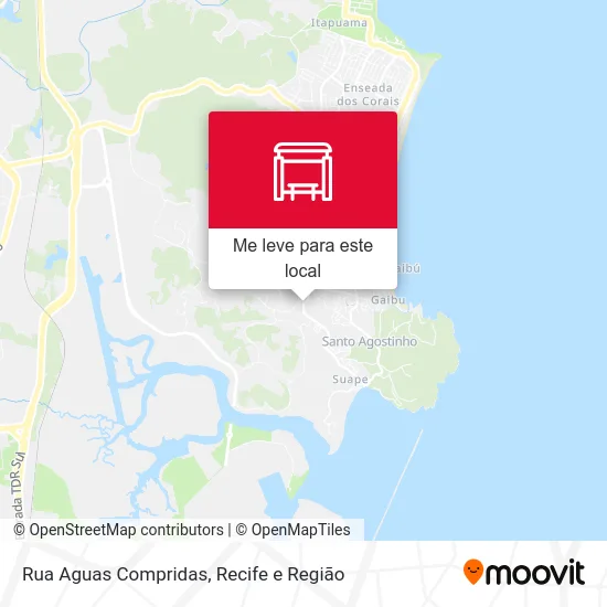 Rua Aguas Compridas mapa