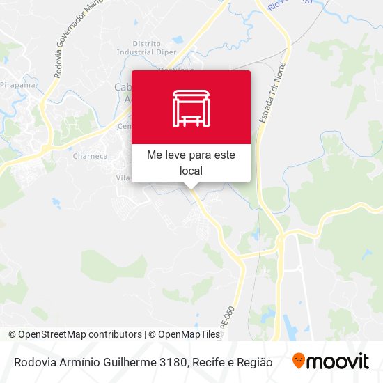 Rodovia Armínio Guilherme 3180 mapa