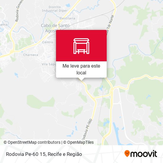 Rodovia Pe-60 15 mapa