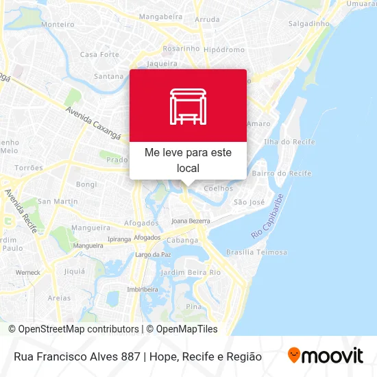Rua Francisco Alves 887 | Hope mapa