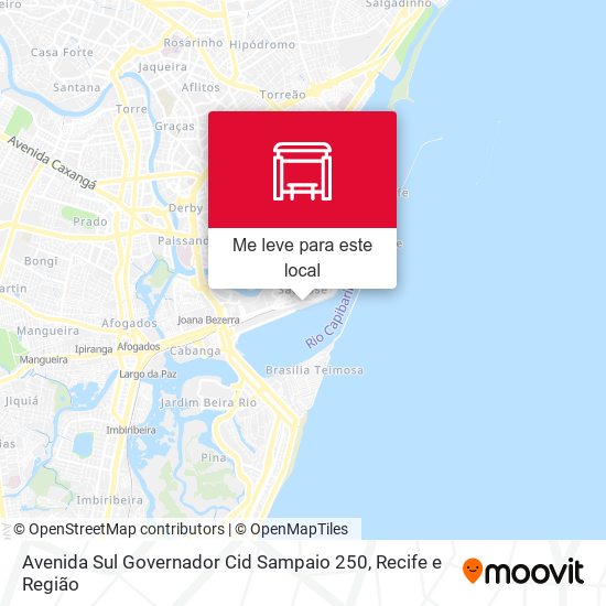 Avenida Sul Governador Cid Sampaio 250 mapa