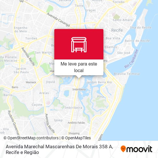Avenida Marechal Mascarenhas De Morais 358 A mapa