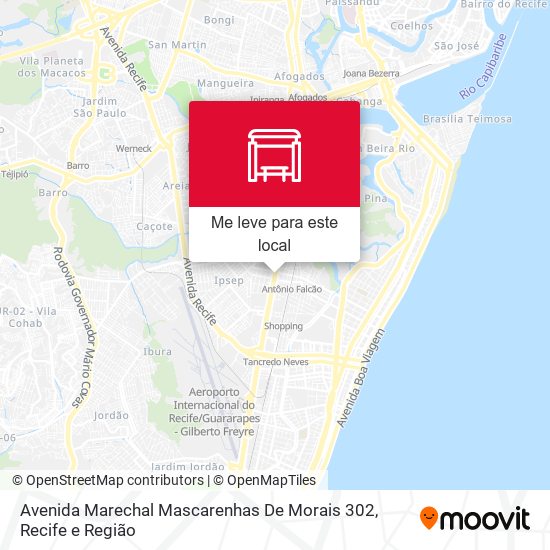 Avenida Marechal Mascarenhas De Morais 302 mapa