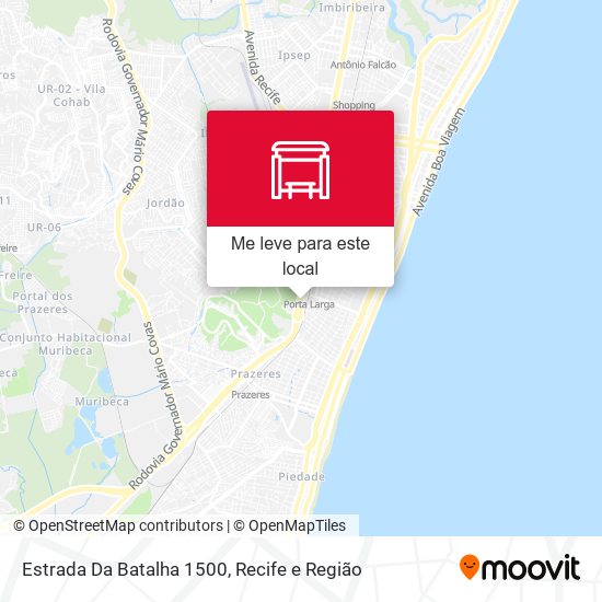 Estrada Da Batalha 1500 mapa