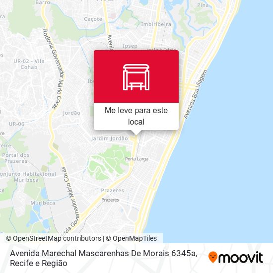 Avenida Marechal Mascarenhas De Morais 6345a mapa