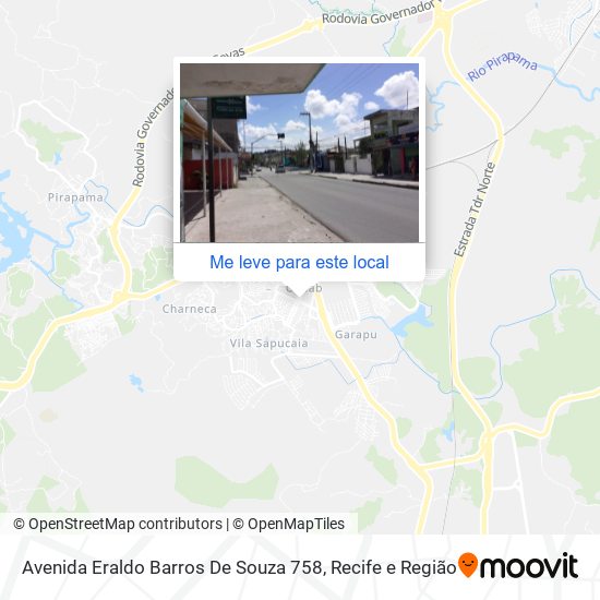 Avenida Eraldo Barros De Souza 758 mapa