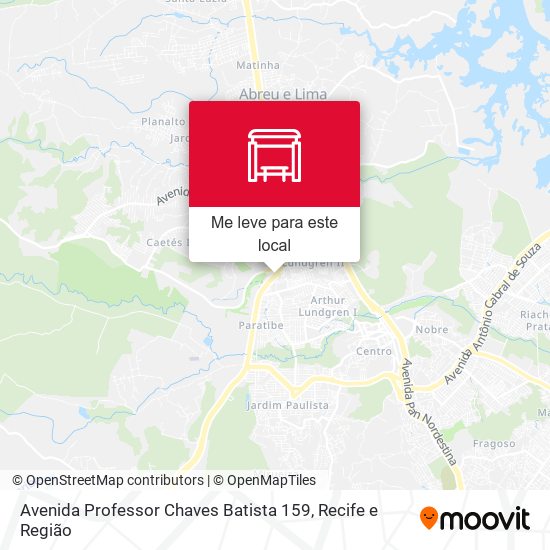 Avenida Professor Chaves Batista 159 mapa