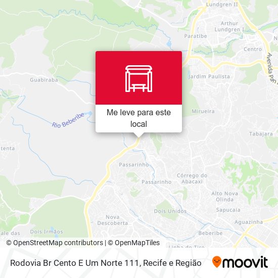 Rodovia Br Cento E Um Norte 111 mapa