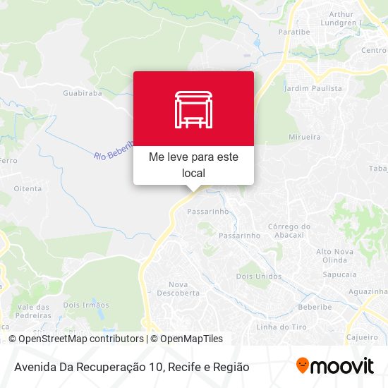 Avenida Da Recuperação 10 mapa