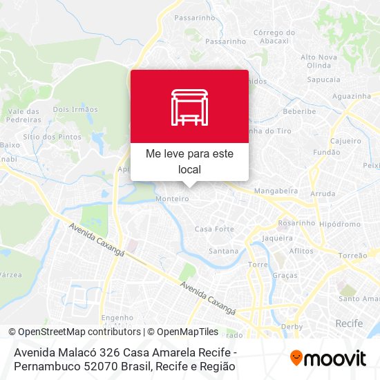 Avenida Malacó 326 Casa Amarela Recife - Pernambuco 52070 Brasil mapa