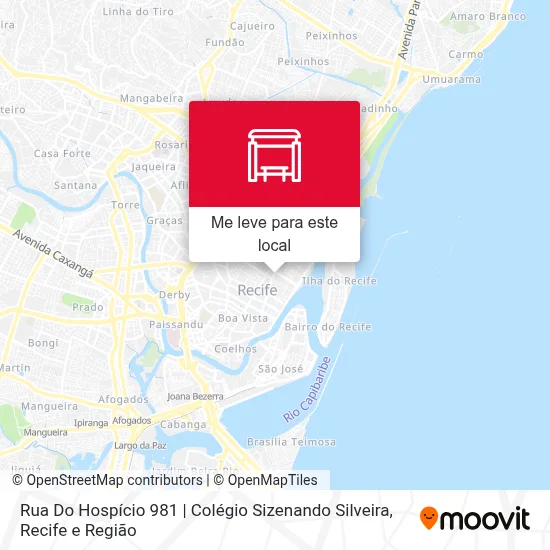 Rua Do Hospício 981 | Colégio Sizenando Silveira mapa