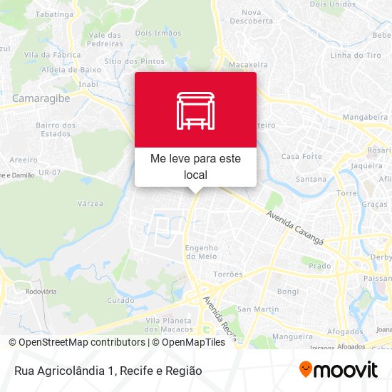 Rua Agricolândia 1 mapa