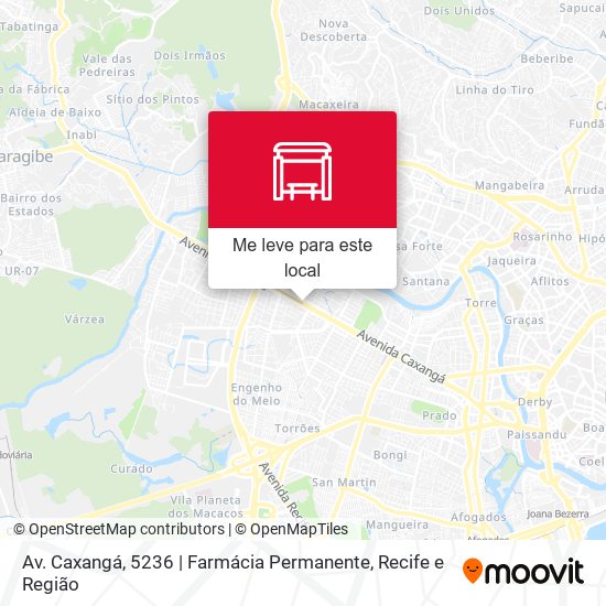 Av. Caxangá, 5236 | Farmácia Permanente mapa