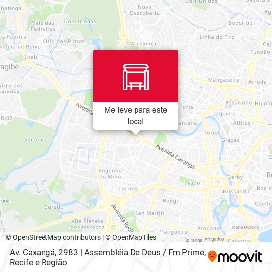 Av. Caxangá, 2983 | Assembléia De Deus / Fm Prime mapa