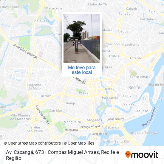 Av. Caxangá, 673 | Compaz Miguel Arraes mapa