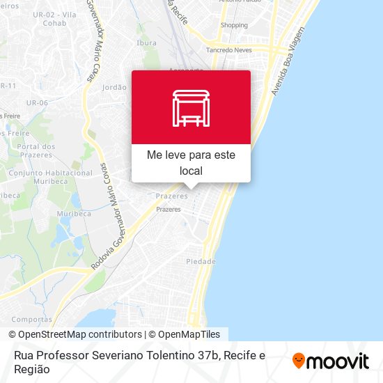 Rua Professor Severiano Tolentino 37b mapa