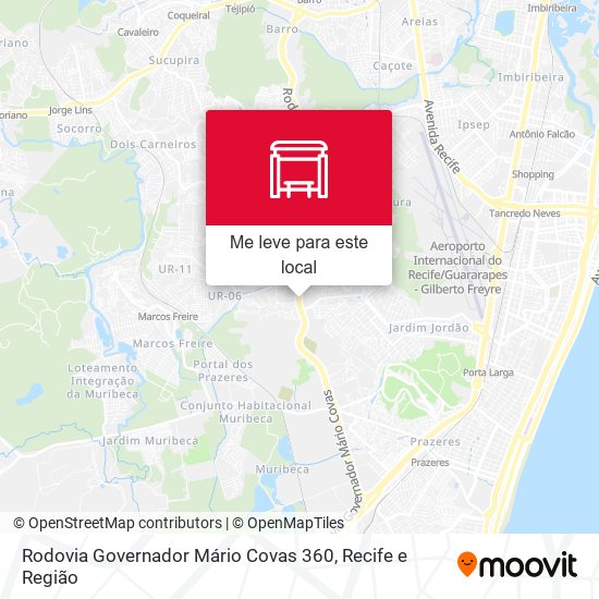 Rodovia Governador Mário Covas 360 mapa