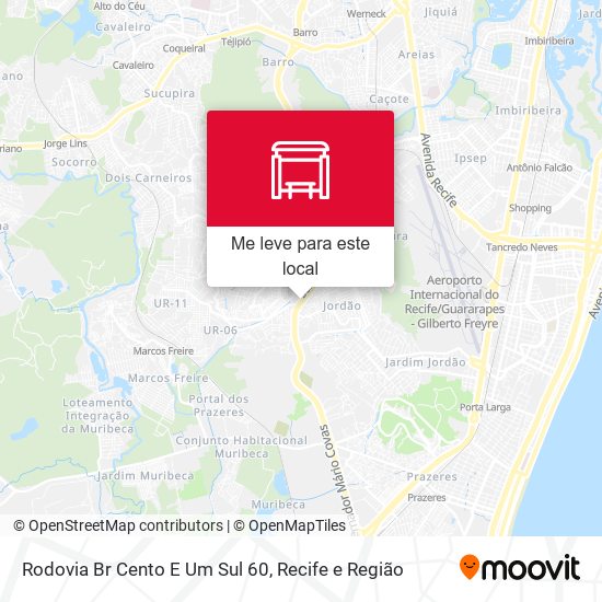 Rodovia Br Cento E Um Sul 60 mapa