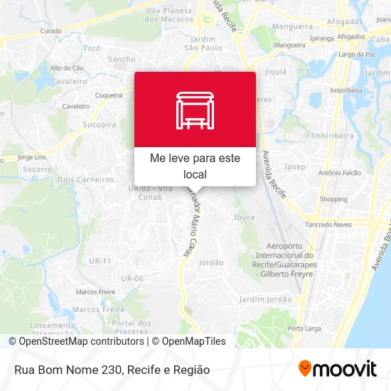 Rua Bom Nome 230 mapa