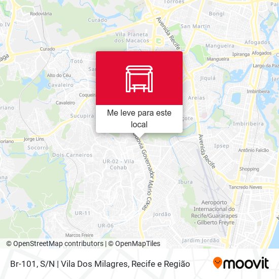Br-101, S / N | Vila Dos Milagres mapa