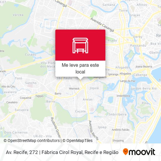 Av. Recife, 272 | Fábrica Cirol Royal mapa