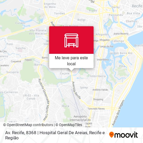 Av. Recife, 8368 | Hospital Geral De Areias mapa