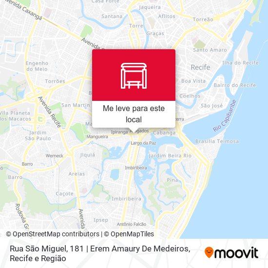 Rua São Miguel, 181 | Erem Amaury De Medeiros mapa
