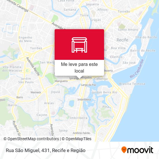 Rua São Miguel, 431 mapa