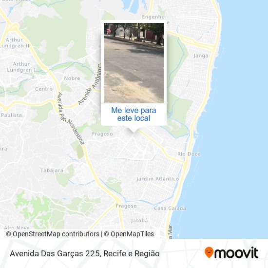 Avenida Das Garças 225 mapa