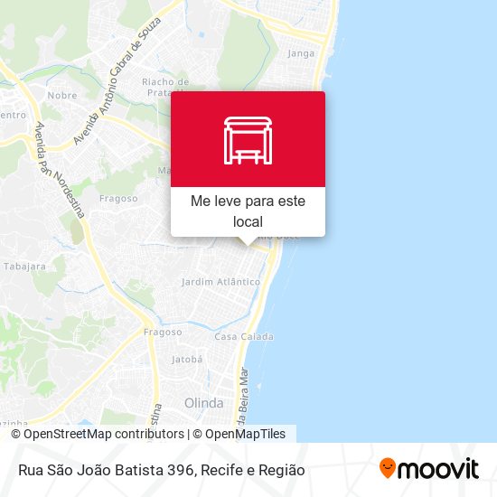Rua São João Batista 396 mapa