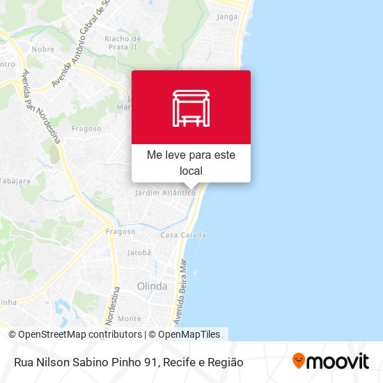 Rua Nilson Sabino Pinho 91 mapa
