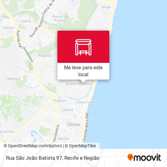 Rua São João Batista 97 mapa