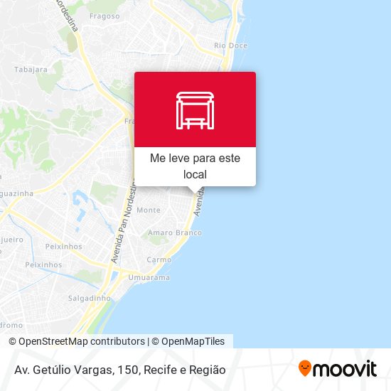 Av. Getúlio Vargas, 150 mapa