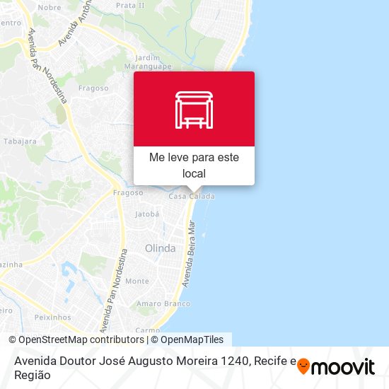 Avenida Doutor José Augusto Moreira 1240 mapa